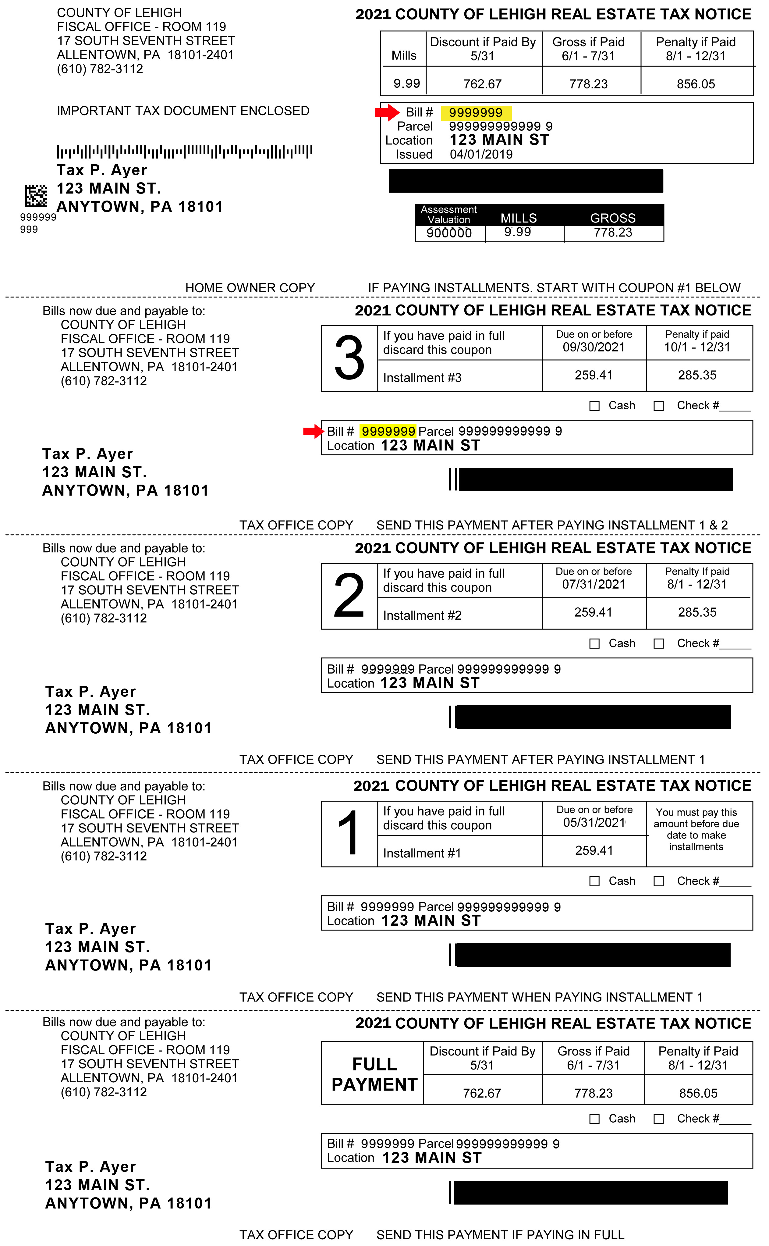 Fiscal Department / Tax Claims Bureau