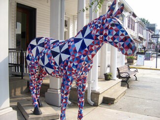 Emma the Mule Stands Outside the Run Inn